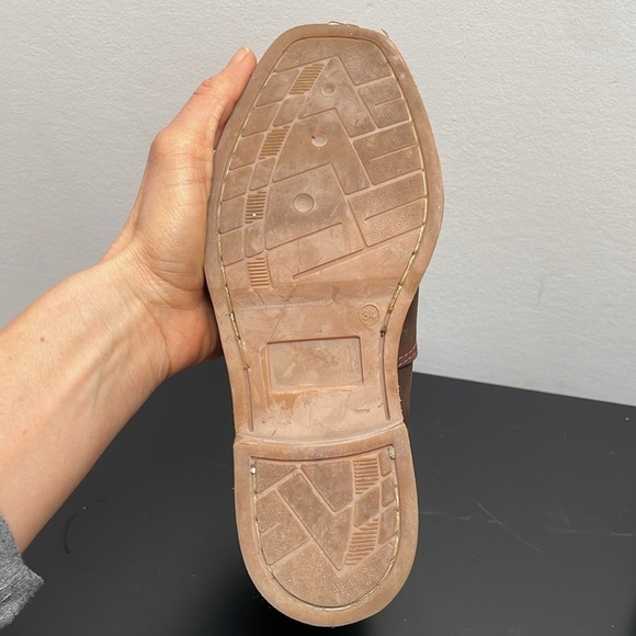 Cowboy Riding Rodeo Boot Square Toe Short Shaft coffee brown pink womens US6 - Picture 10 of 12